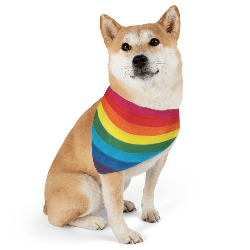 Gay Pride Rainbow Bandana Collar